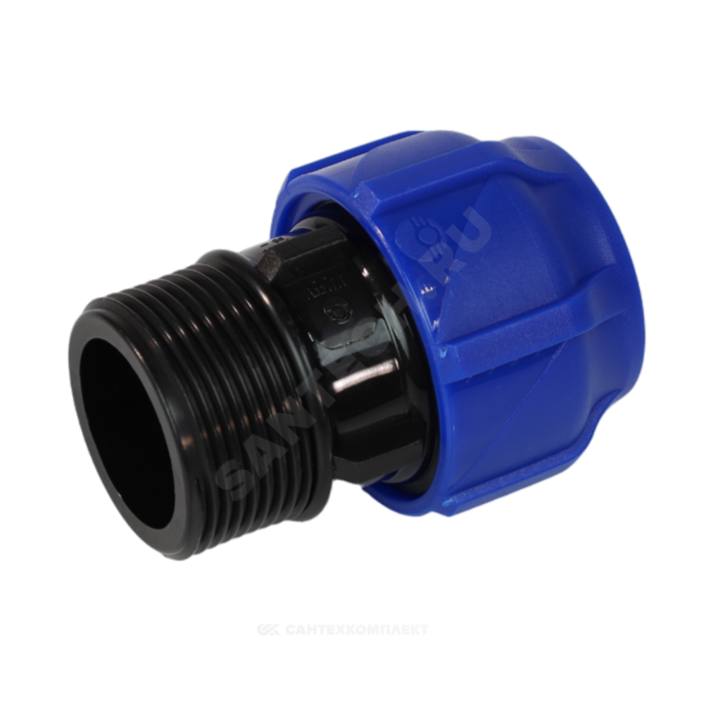 Муфта компрессионная ПЭ Дн 32х3/4" НР Ру16 VALFEX 121001132034