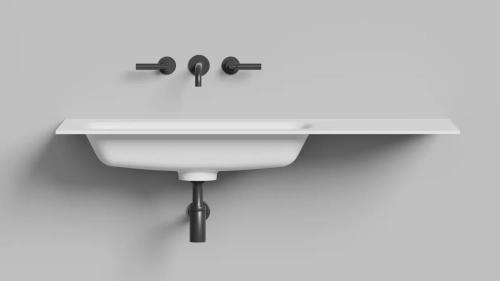 Раковина подвесная Salini S-Stone ONDA FLOW ROUND 72 матовая (Изготовление по схеме)+кронштейны