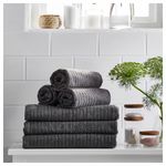 Полотенце IKEA VAGSJON (ВОГШЁН), Темно-серый, 40х70 см