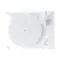 Transparent Transparent Turntable White