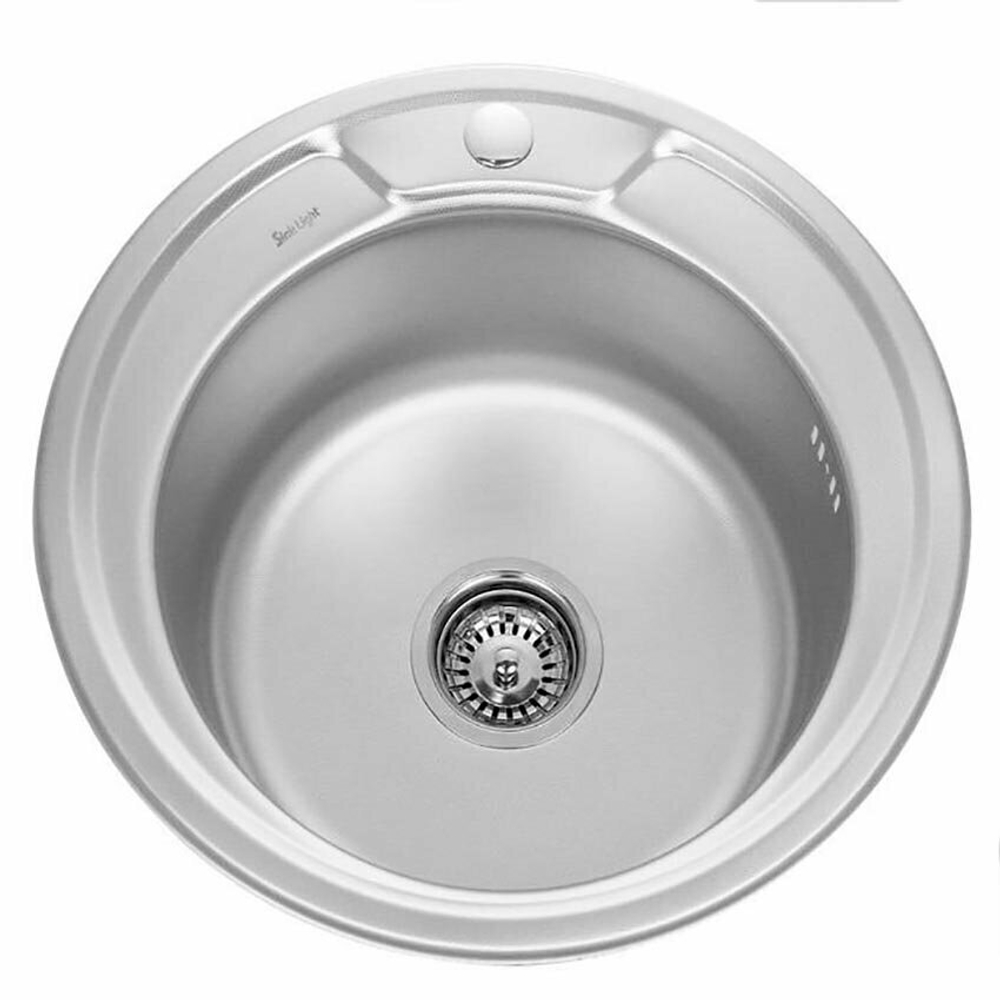 Мойка 490 SKL 0.6/160 врезная круглая SKL490ECO