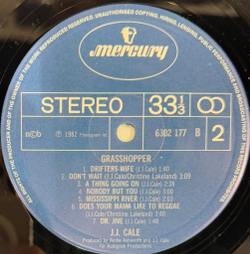 Виниловая пластинка J.J. Cale ‎– Grasshopper LP
