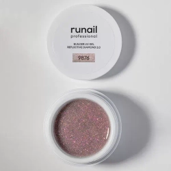 Runail Моделирующий УФ-гель светоотражающий №9876 BUILDER UV GEL REFLECTIVE DIAMOND 2.0, 15г