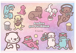 Альбом для рисования А4 8л. "Kawaii Выдры малыши" картон, Вд-лак (ПОЛИНОМ)