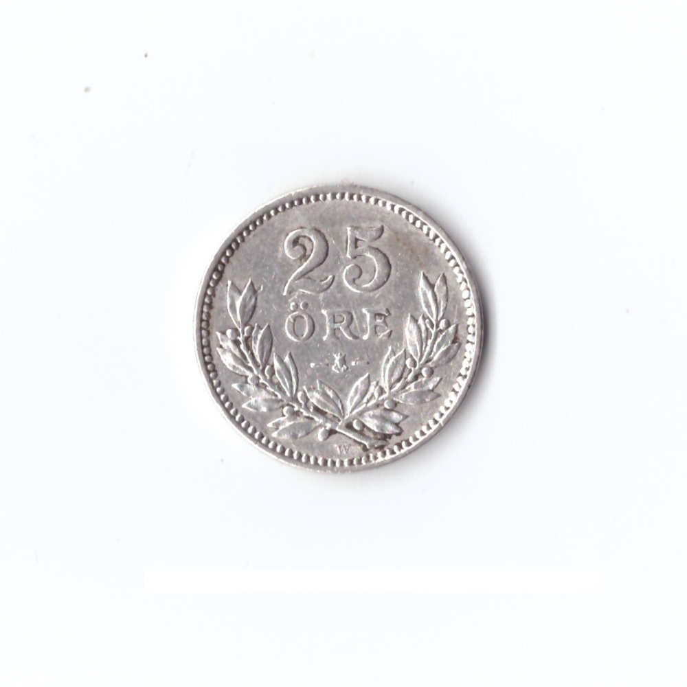 Швеция 25 эре 1910 г XF
