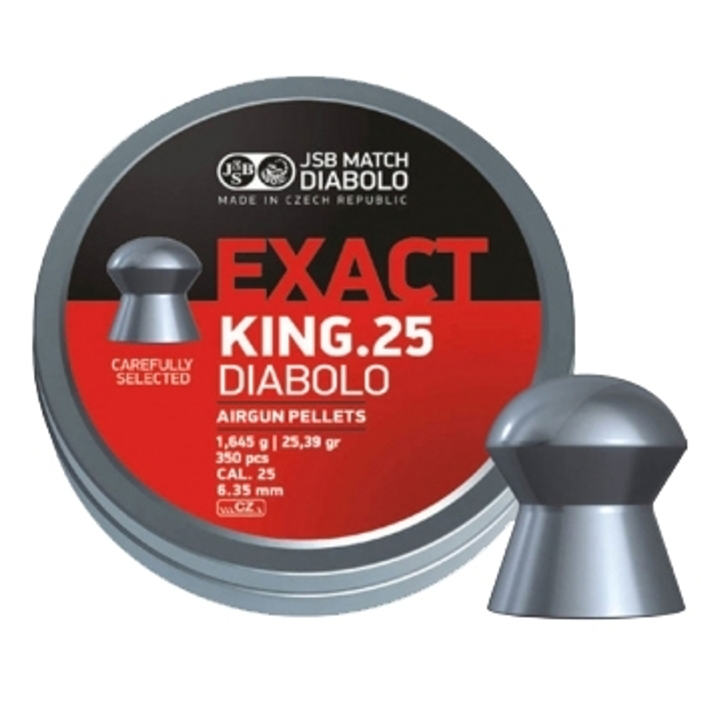 Пули пневматические "JSB Exact King" 6,35мм, 1,645гр (350шт)