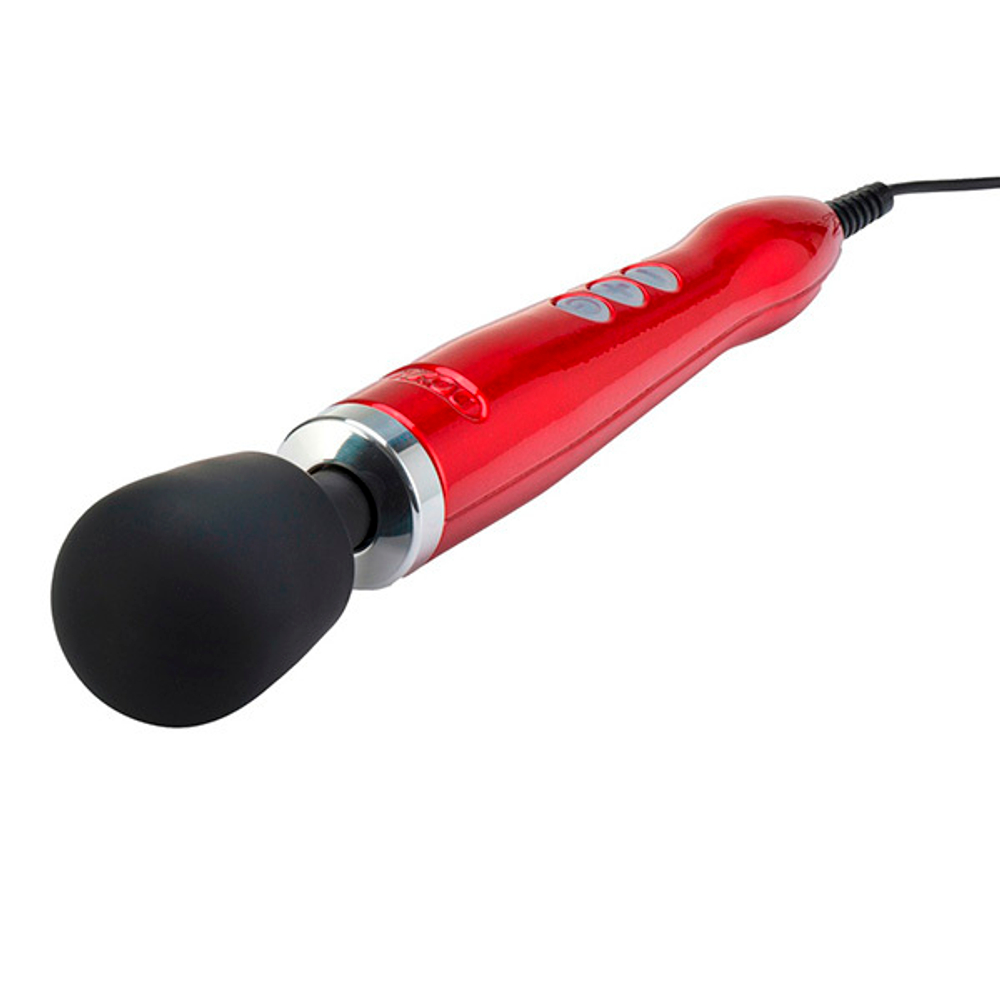 Мощный красный вибратор-вонд 37см Doxy Die Cast Extra Powerful Massage Wand Vibrator Red
