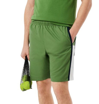 Мужские теннисные шорты Lacoste Sport Colourblock Panels Lightweight - green/white/navy