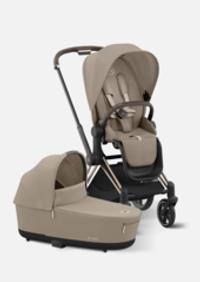 Cybex Детская коляска Priam IV Rosegold 2 в 1 цвет Cozy Beige