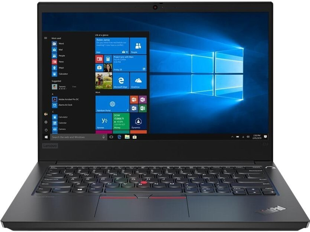 Ноутбук Lenovo ThinkPad E14-IML Intel Core i3 10110U, 2.1 GHz, 8192 Mb, 14; Full HD 1920x1080, 1000 Gb, DVD нет, Intel UHD Graphics, WiFi, Bluetooth, FPR, Windows 10 Professional, черный, 1.75 кг, 20RA0010RT