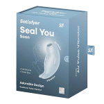 Нежно-голубой вакуумный стимулятор клитора 11см Satisfyer Seal You Soon 4065847