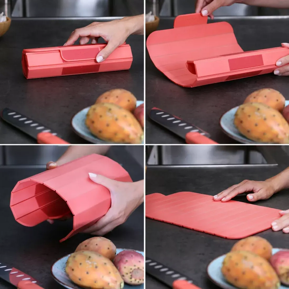 Доска разделочная рулонная 39x24см Trebonn Chopping boards and Knives оранжевая