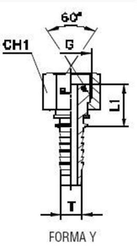 Фитинг DN 38 BSP (Г) 1.1/2 (накидная гайка, o-ring)