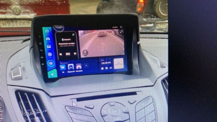 Магнитола для Ford Kuga 2011-2019 (рамка с зазорами) - Parafar PF362FHD на Android 13, CarPlay, 4G SIM-слот