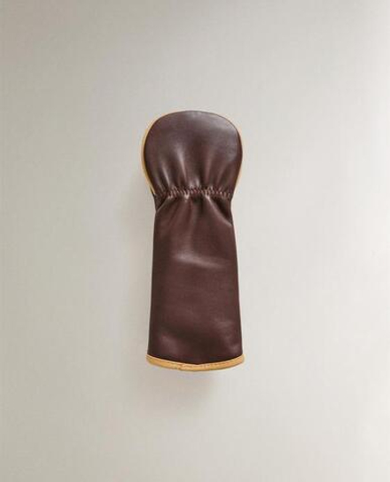 ZARA HOME КОЖАНЫЙ ЧЕХОЛ ДЛЯ ГИБРИДНОЙ КЛЮШКИ ДЛЯ ГОЛЬФА, КОРИЧНЕВЫЙ
