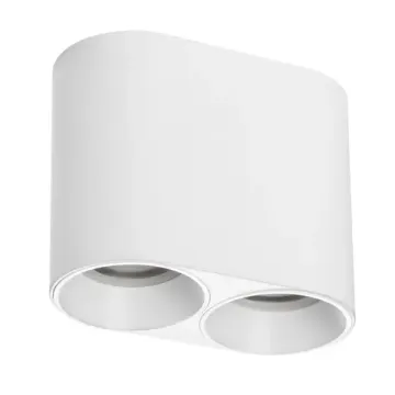 Рамка двойная (светильник) PVC для LED-модулей 941хх и LED-ламп 213466 белый 2Х Round Rullo Lightstar