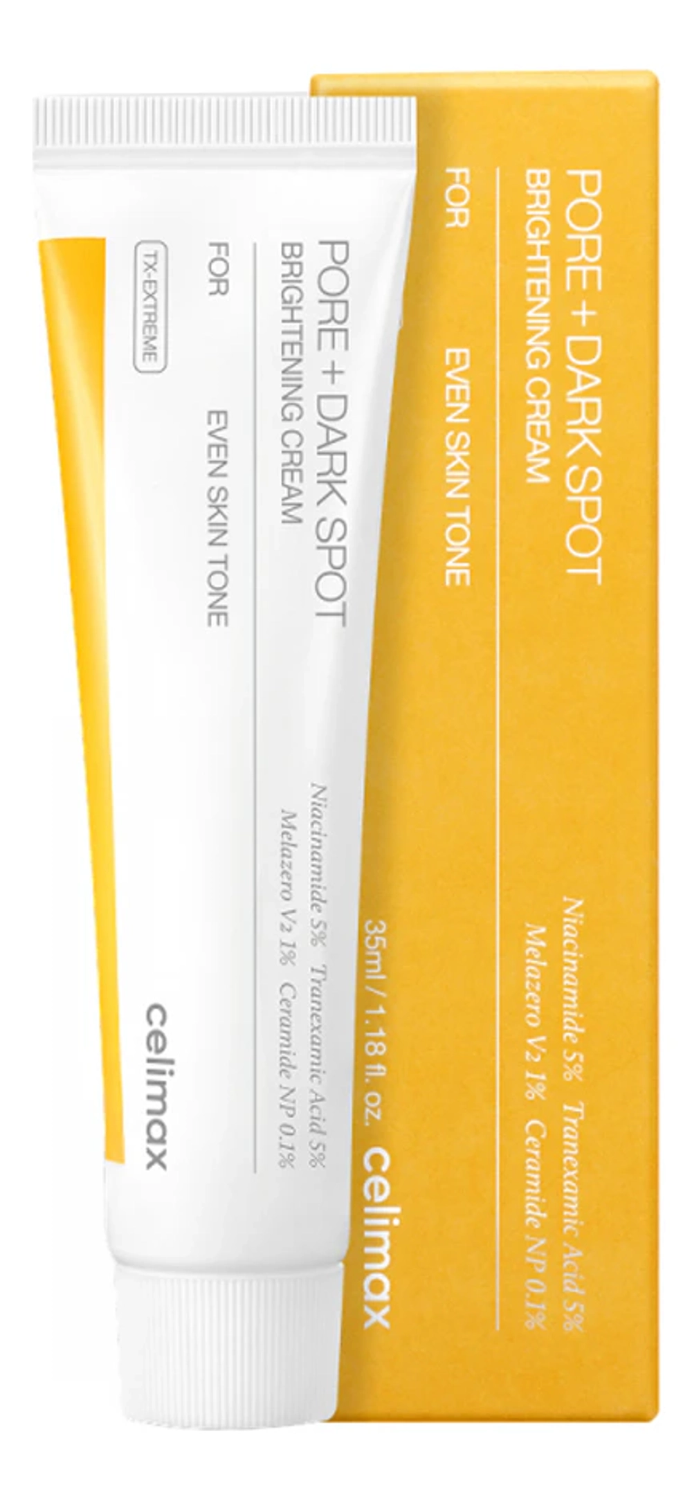 Celimax Осветляющий крем для лица против пигментации - Pore+dark spot brightening cream, 35мл