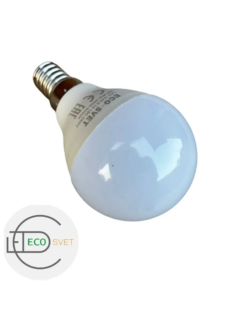 Светодиодная Led Лампа G45 6W Е14 тёпл 10шт