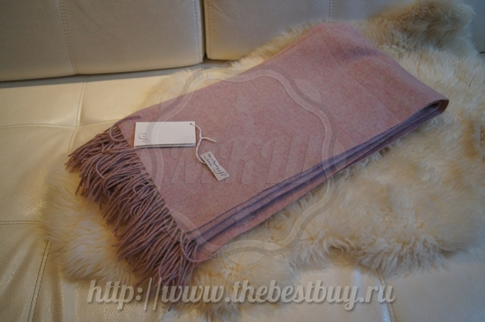Плед из 100% кашемира 150x200 - GOYO (Монголия) - розовый