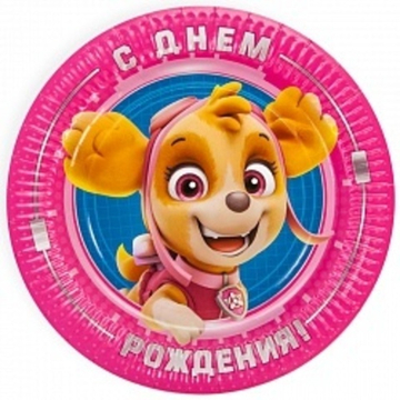 Тарелки С ДР "Скай" Щенячий Патруль 6 шт 23 см