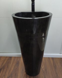Раковина напольная из мрамора Black MN-01364 (40*40*90 см)