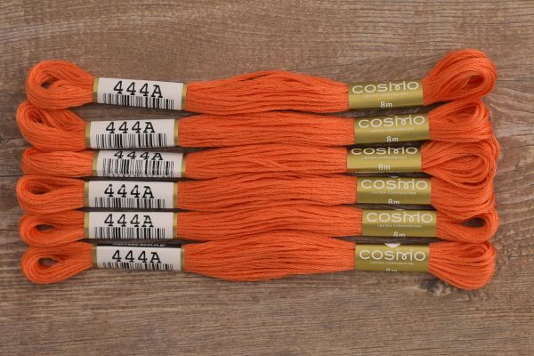 Мулине Lecien Cosmo, цв. 0444 / 6 мот. по 8 метров, в 6 сложений