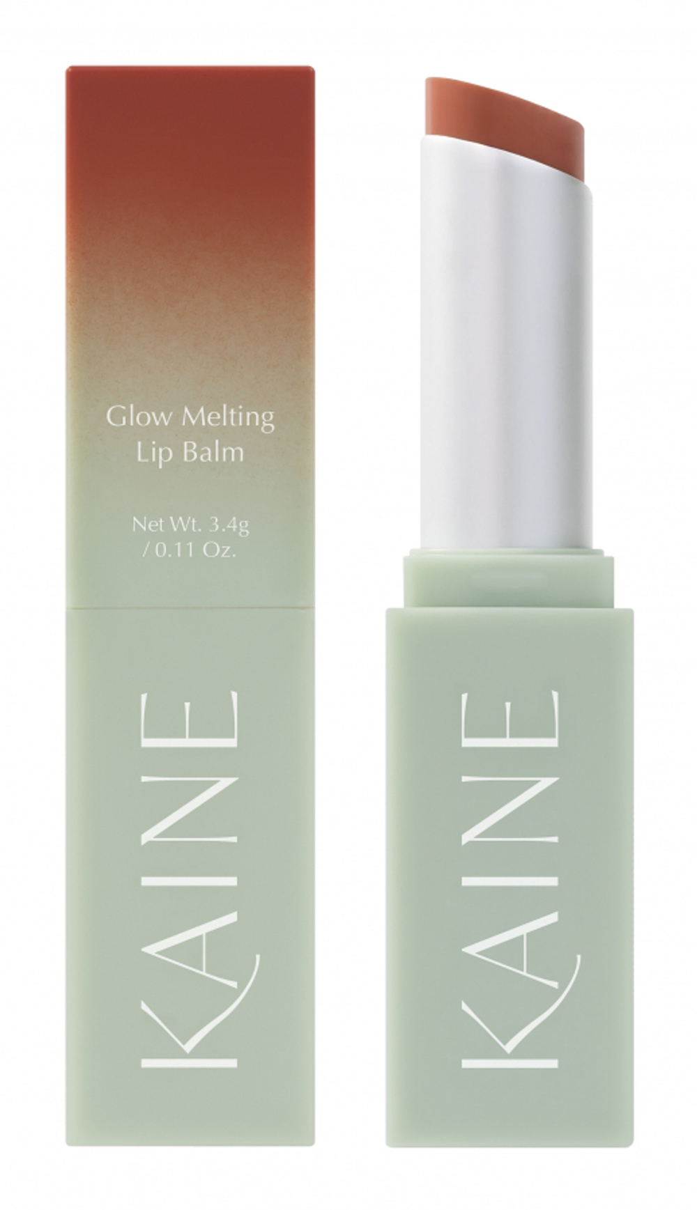 KAINE Glow Melting Lip Balm #03 Warm Apricot Увлажняющий бальзам-блеск для губ с церамидами 3,4г