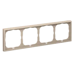 Рамка пластиковая на 4 поста универсальная Systeme Electric ArtGallery Песочный GAL001204