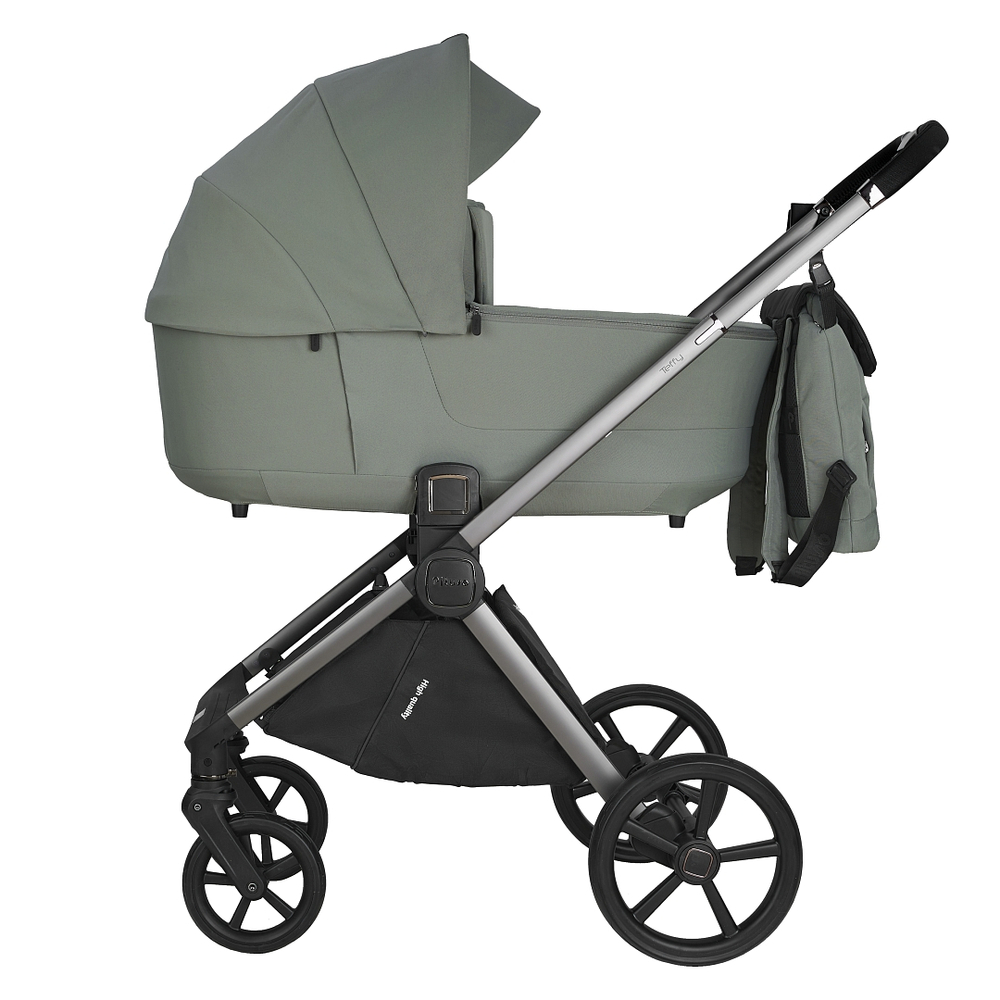 Коляска 2 в 1 Pituso Teffy Sage Green шасси Graphite