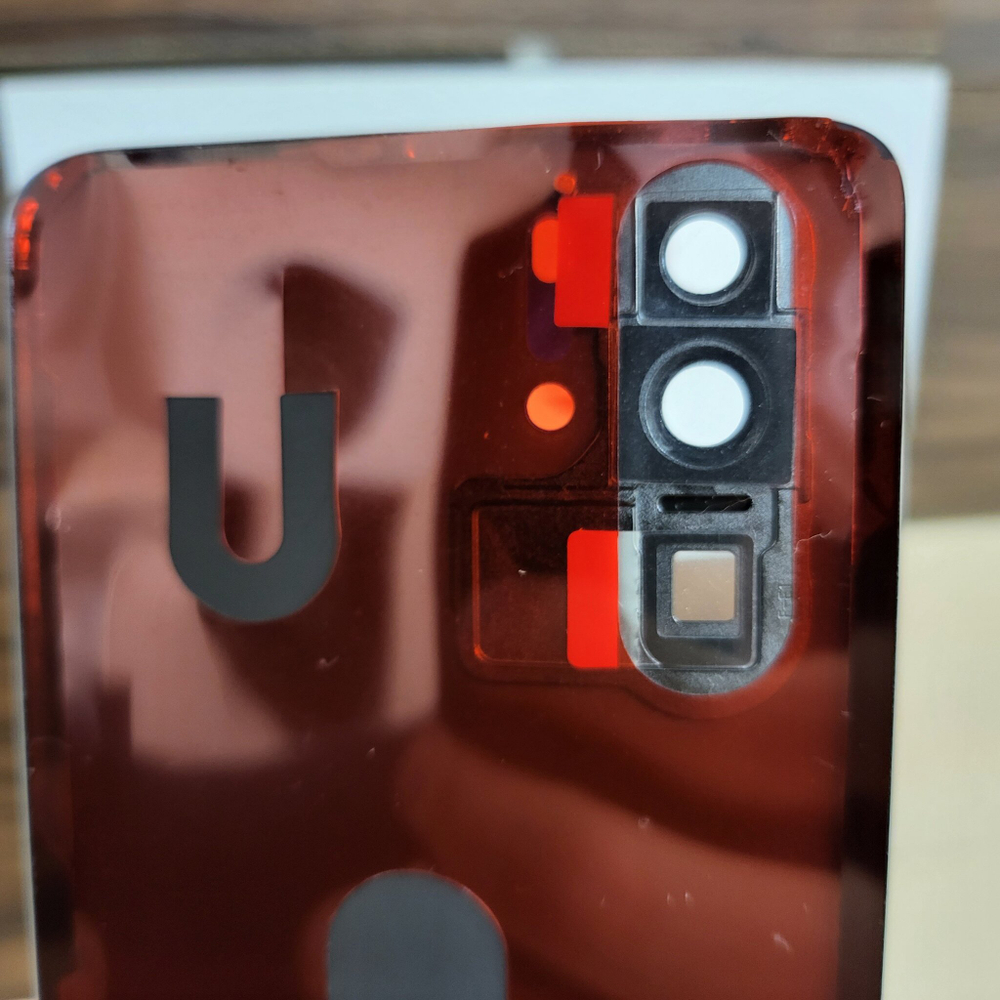 Крышка для Huawei P30 Pro - задняя стеклянная панель "Хорошее качество" (белого цвета)