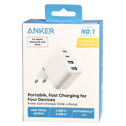 Сетевое зар. устр. Anker A121EG21 2USB+2C 50W белое