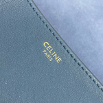 Сумка Celine Halfmoon, синяя — фото 8