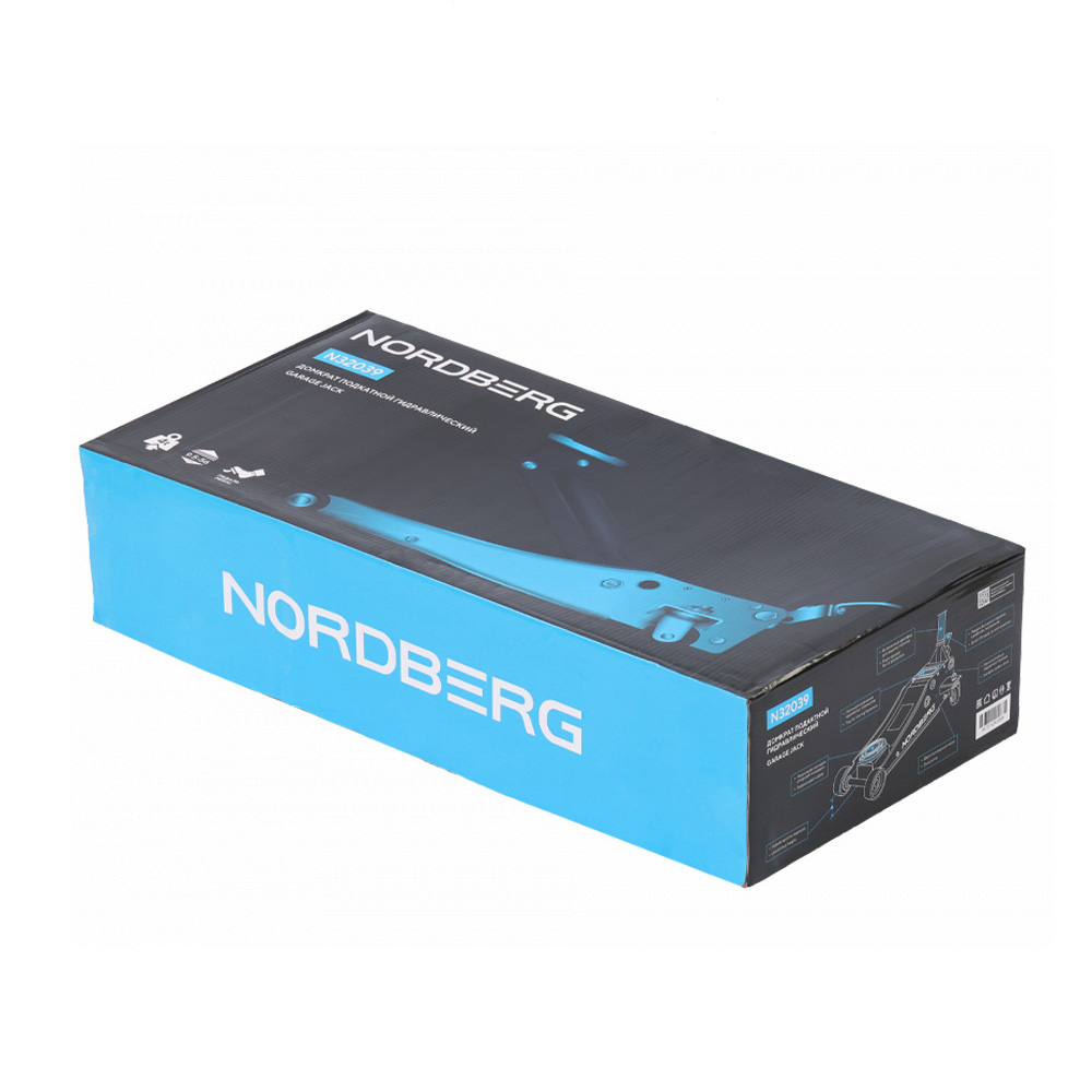 NORDBERG (N32039) Домкрат подкатной 4 т, низкий подхват, педаль