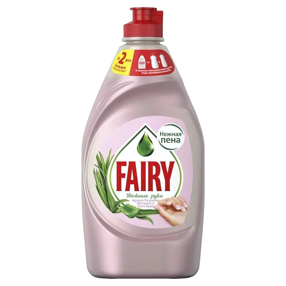 Средство для мытья посуды FAIRY Нежные руки Розовый жасмин и алоэ вера 450мл