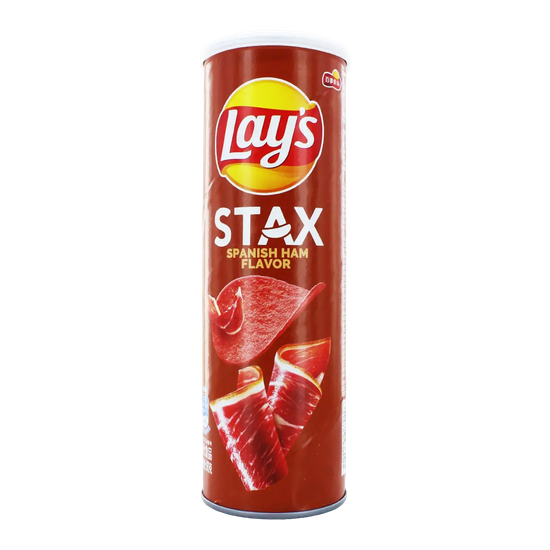Чипсы Lay's Stax Spanish ham со вкусом испанского хамона, 90гр (Китай)