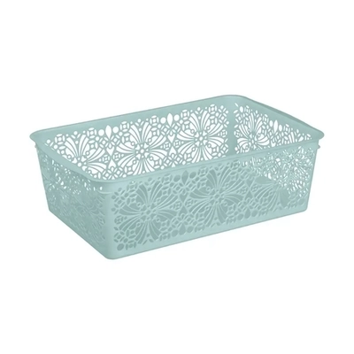 Корзинка универсальная FLORAL, 250Х150Х75 мм Микс (розовый/светло-голубой)