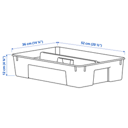 IKEA SAMLA  (ИКЕА САМЛА)  -  Вкладыш для контейнера 45/65 л - прозрачный