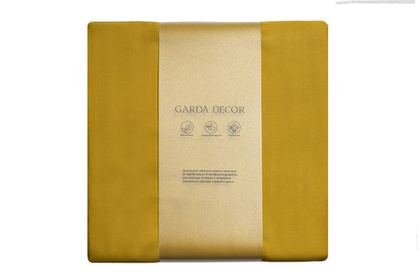 Простыня 270x280 Garda Decor Сопрано горчичная