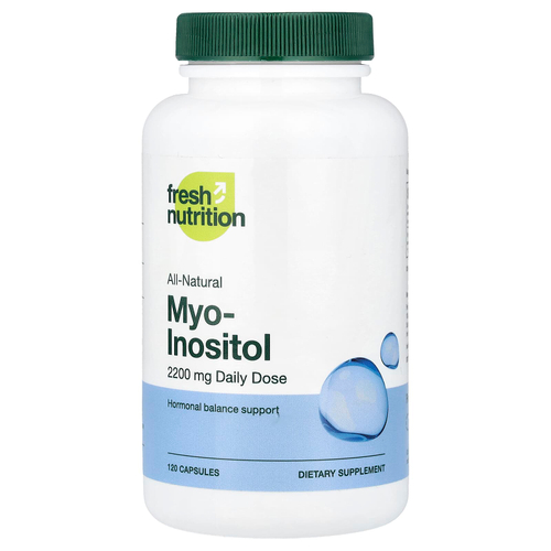 Fresh Nutrition, мио-инозитол, 120 капсул (550 мг в 1 капсуле)
