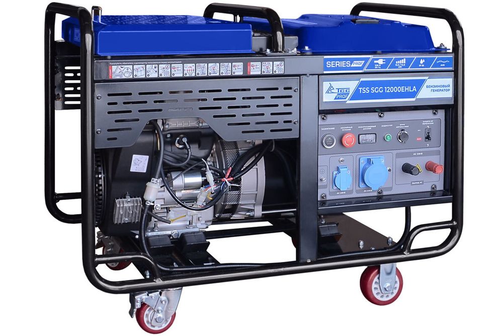 Бензогенератор TSS SGG 12000EHLA в кожухе МК-2.1 - [12 кВт / 54.5 А] двигатель Loncin, эл. старт
