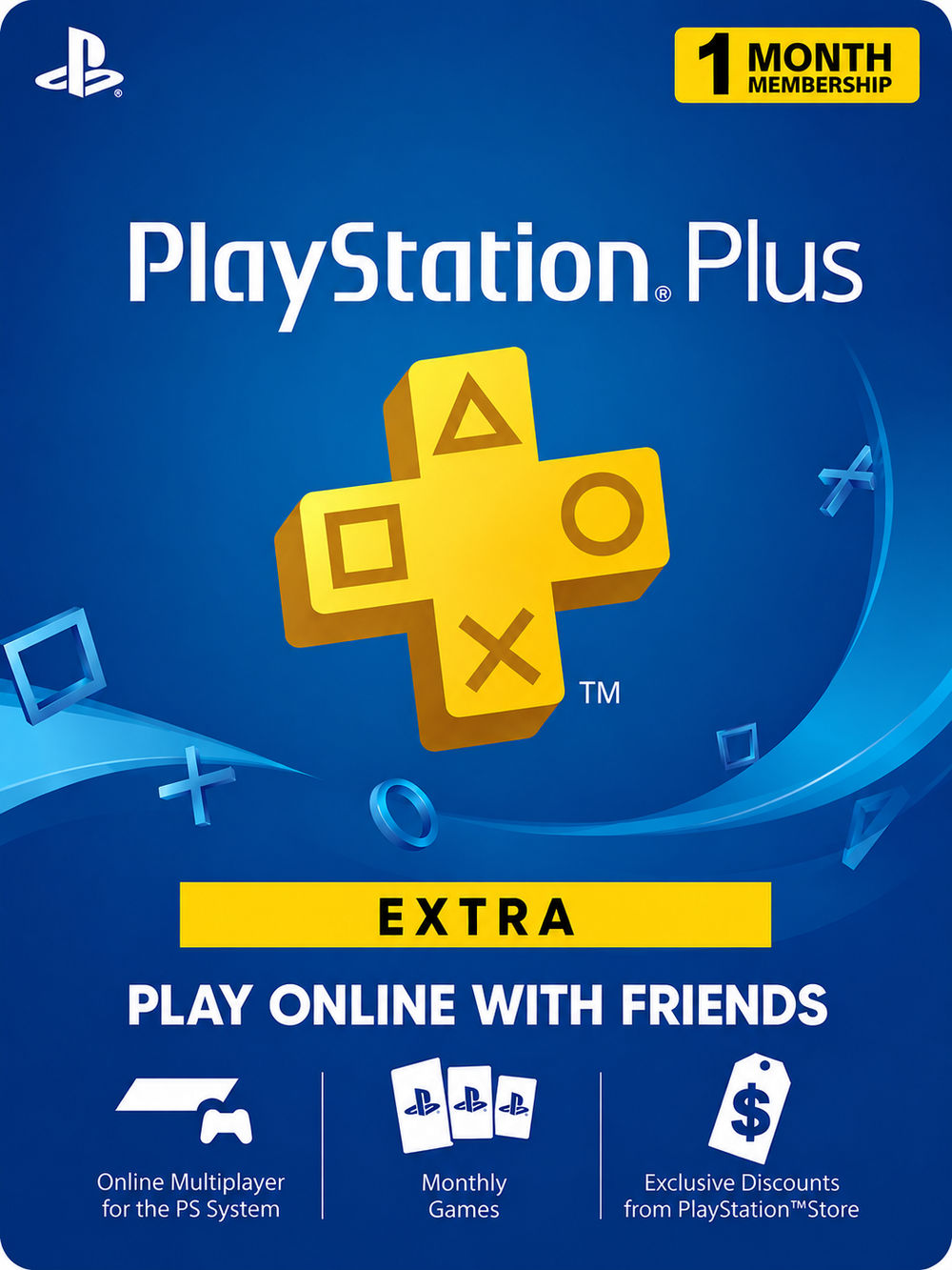 Playstation Store США (USA): 1-месячная подписка PlayStation Plus Extra [услуга выкупа подписки в аккаунт PSN]