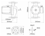 Циркуляционный насос Aquario AC 14-14-50F (1300 Вт) 380в