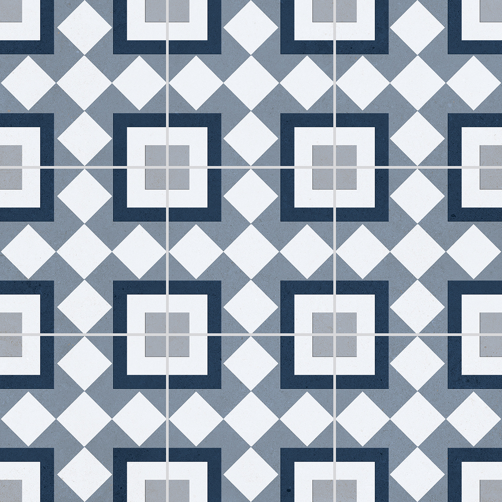 PRE-CUT BRISTOL BLUE 60х60 MATT