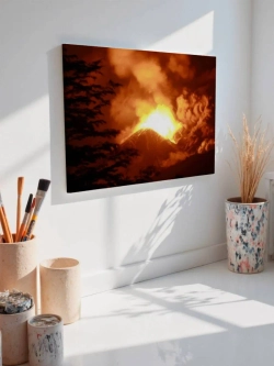 Картина на стену 40 X 50 Извержение вулкана