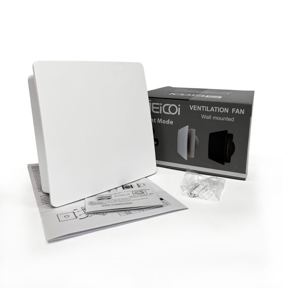 Вентилятор накладной Seicoi Floxy Design 100 White (SMAZ04-01 white) с укороченной панелью