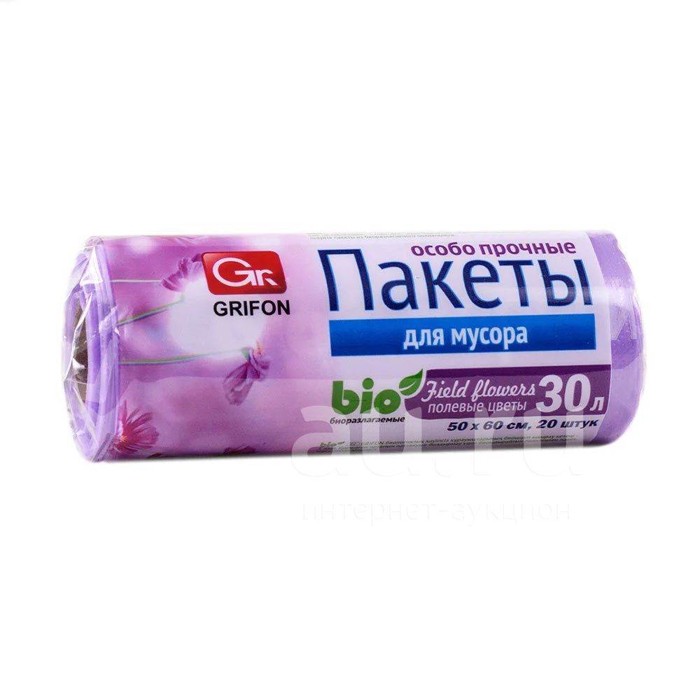 GRIFON Пакеты для мусора Bio полевые цветы бриз 1 упак./28 шт. 100-034