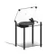 Transparent Transparent Turntable Stand Black