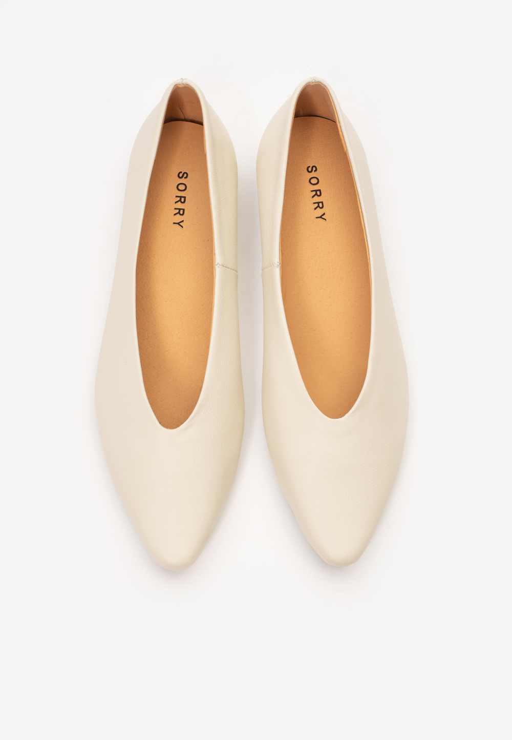 ballet flat cream