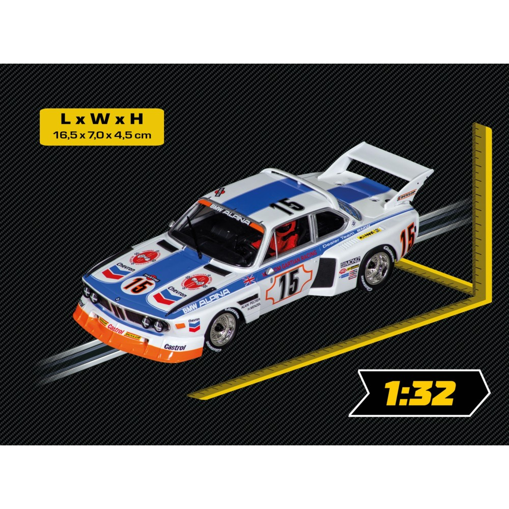 Слот-машинка Carrera Evolution BMW 27789 3.5 CSL «No.15» туринговые гонки 1970-х 1:32 27789