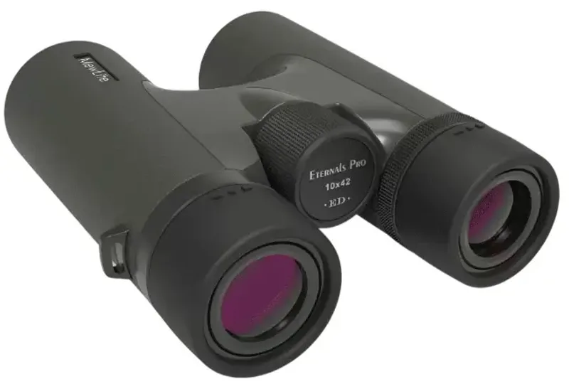 Бинокль MewLite Eternals Pro 10x42 ED Roof вид снизу, фокусировочное колесо